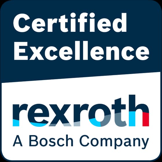 Certificado de Excelência Bosch Rexroth da Hannover